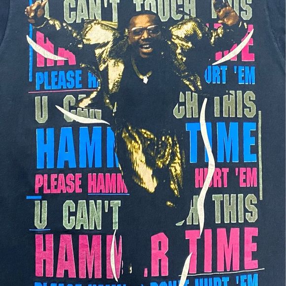 Vintage Hanes 90’s MC Hammer Crew Neck Tee - Size Large - Picture 2 of 7